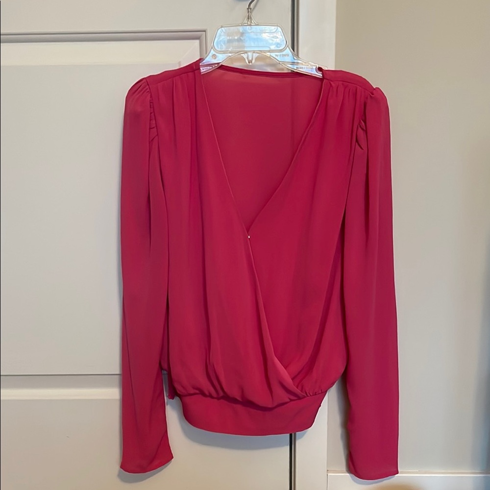 Elegant Pink Women's Top S